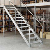 Vidaxl trin trinnet 80x24x7 cm galvaniseret stål