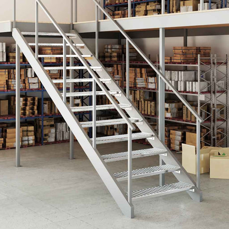 VidaXL trappetrinsgitter 90x24x7 cm galvaniseret stål