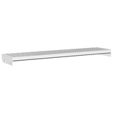 Vidaxxl trappetrinsgitter 100x24x7 cm galvaniseret stål
