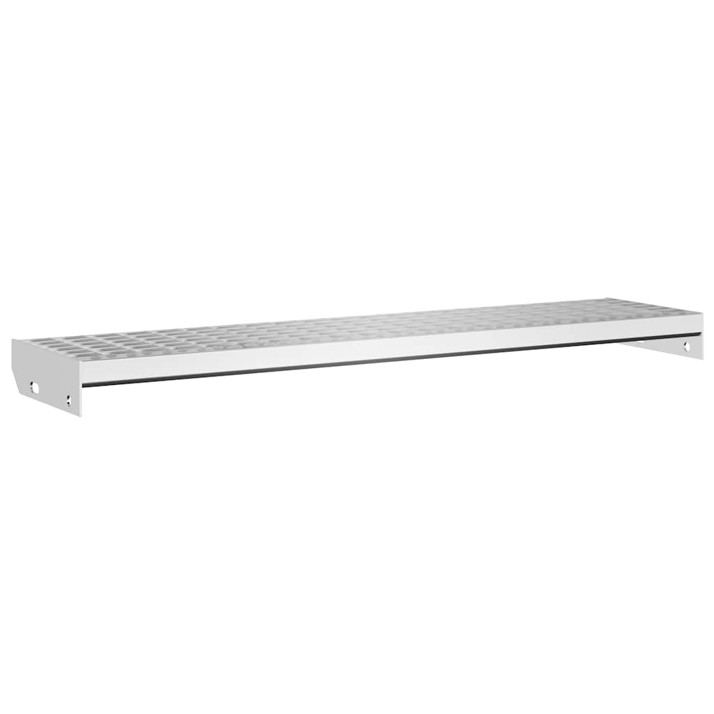 Vidaxl trin trinnet 100x24x7 cm galvaniseret stål