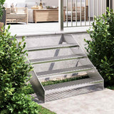 Vidaxl trin trinnet 100x24x7 cm galvaniseret stål