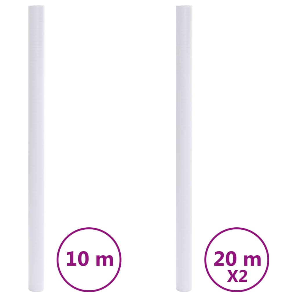 VidaXL Vinduesfilm mat PVC hvid