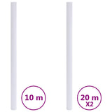 VidaXL Vinduesfilm mat PVC hvid