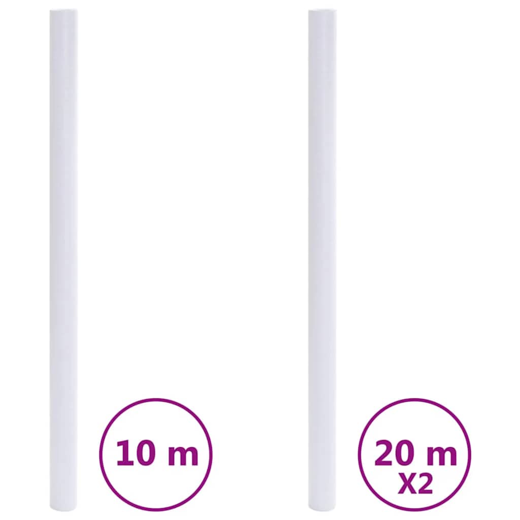 VidaXL Vinduesfilm mat PVC hvid