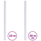 VidaXL Vinduesfilm mat PVC hvid