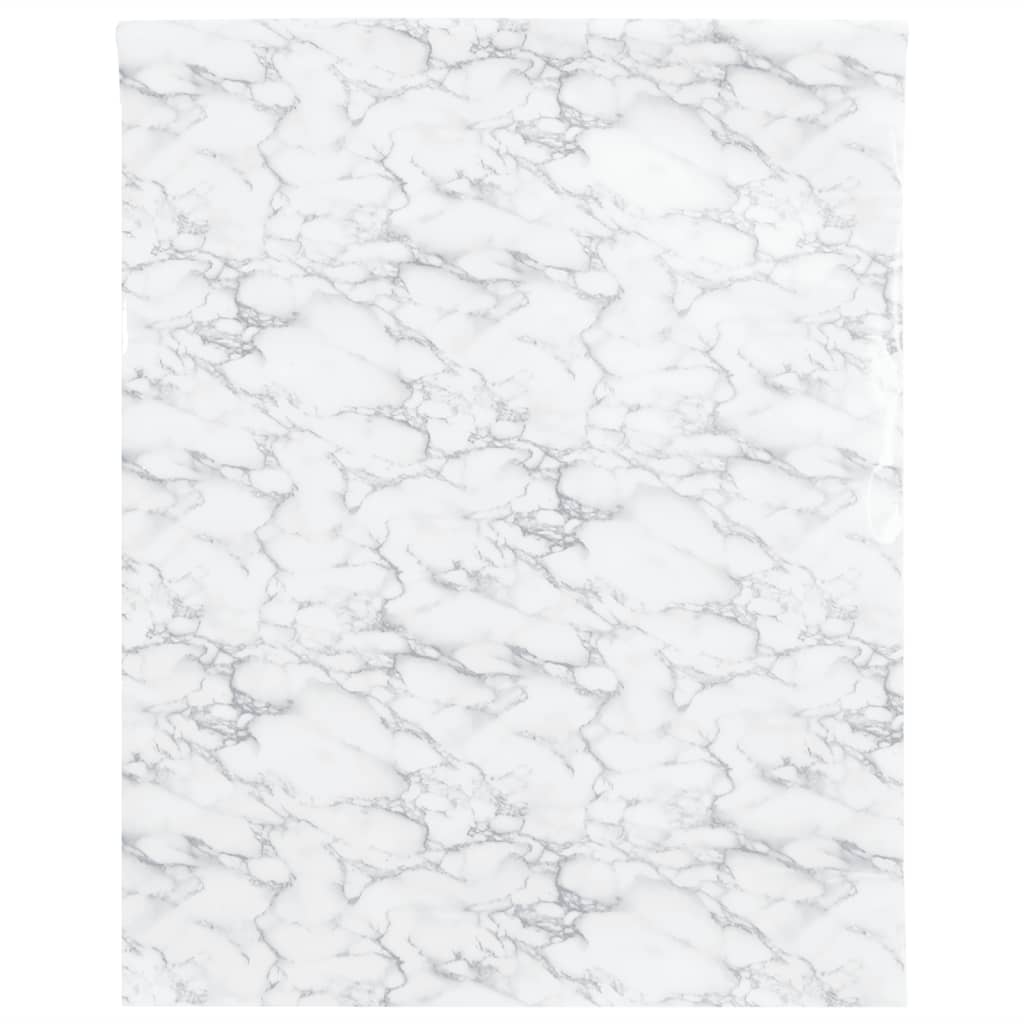 Vidaxx møbelfolier selvklæbende 90x500 cm PVC marmor hvid