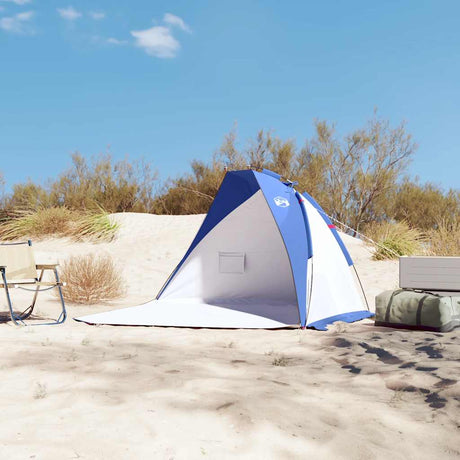 VidaXL strandtelt 268x223x125 cm 185t polyester azurblå