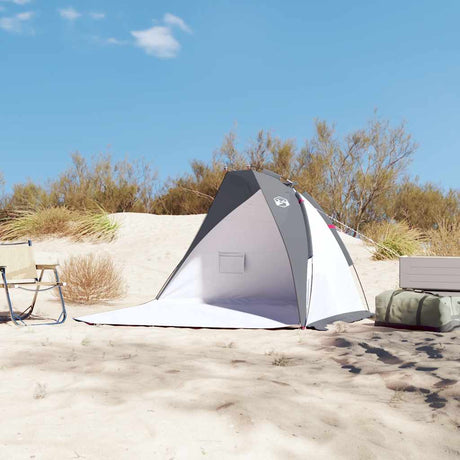 VidaXL strandtelt 268x223x125 cm 185t polyester grå