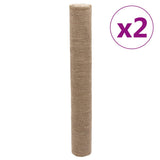 VidaXL jute ruller 2 stk 200 g m² 1x50 m 100% jute