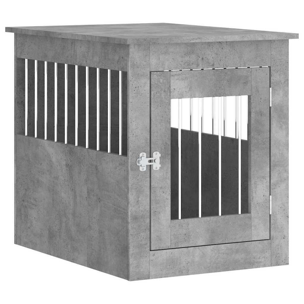 Vidaxxl hundekasse 55x75x65 cm konstrueret træ betongrå