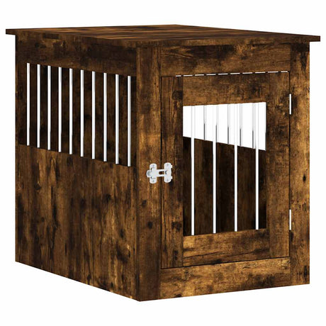 Vidaxxl hundekasse 55x75x65 cm udformet træ, røget eg