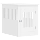 Vidaxxl hundekasse 55x80x68 cm hvid konstrueret træ
