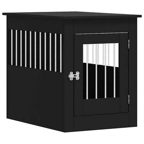 Vidaxl hundekasse 55 x 80 x 68 cm forarbejdet træ sort