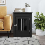Vidaxl hundekasse 55 x 80 x 68 cm forarbejdet træ sort