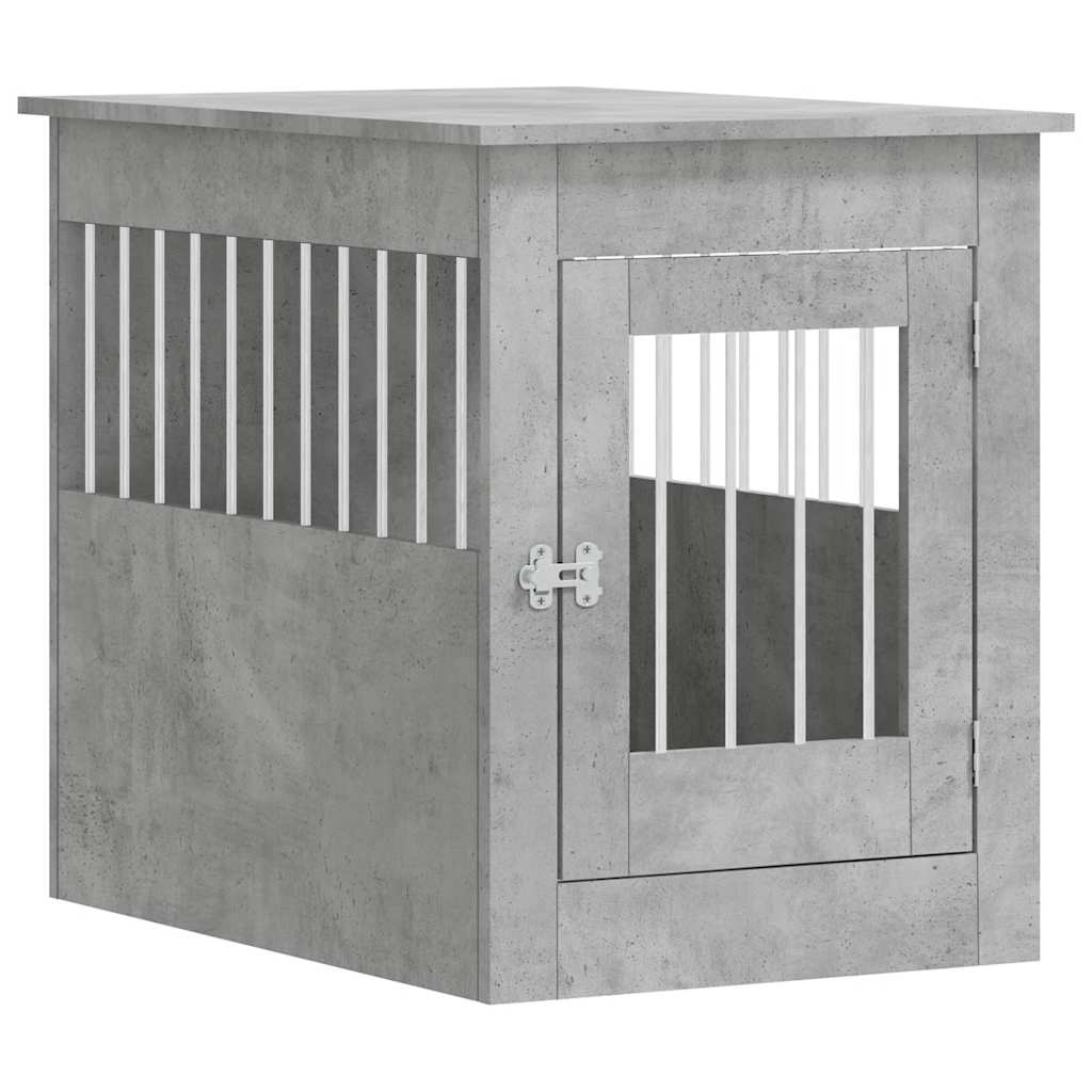 Vidaxl hundekasse 55 x 80 x 68 cm konstrueret træ betongrå