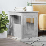 Vidaxl hundekasse 55 x 80 x 68 cm konstrueret træ betongrå