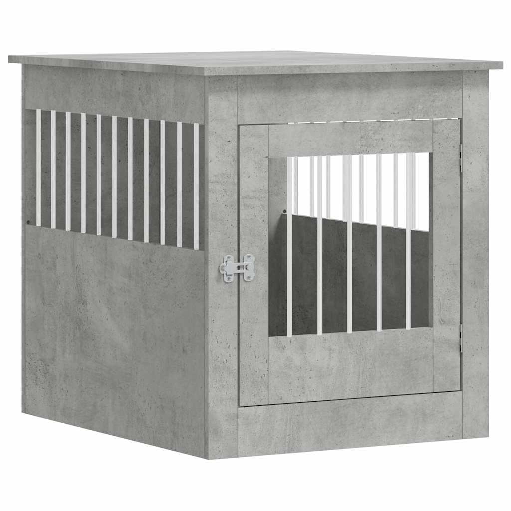 Vidaxxl hundekasse 64,5x80x71 cm konstrueret træ betongrå