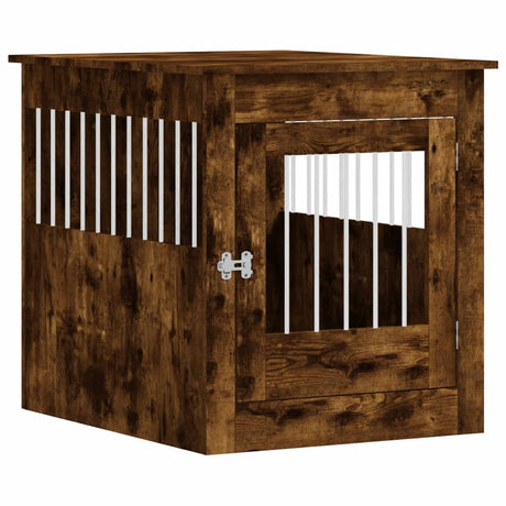 Vidaxxl hundekasse 64,5x80x71 cm forarbejdet træ, røget eg