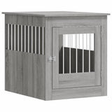 Vidaxxl hundekasse 64,5x80x71 cm forarbejdet trægrå sonoma