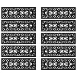 Vidaxl Stair Mats 10 St 25x75 cm gummi