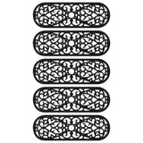 Vidaxl Stair Mats 5 St 25x75 cm gummi
