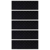 Vidaxl Stair Mats 5 St 25x75 cm gummi