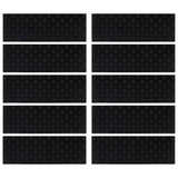 Vidaxl Stair Mats 10 St 25x75 cm gummi