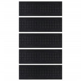 Vidaxl Stair Mats 5 St 25x75 cm gummi