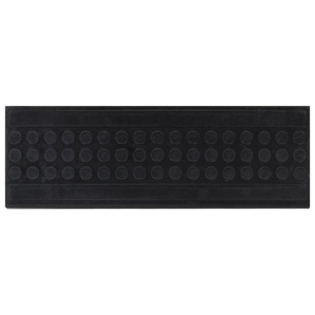 Vidaxl Stair Mats 10 St 25x75 cm gummi