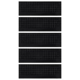 Vidaxl Stair Mats 5 St 25x75 cm gummi