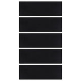 Vidaxl Stair Mats 5 St 25x75 cm gummi