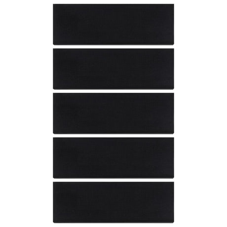 Vidaxl Stair Mats 5 St 25x75 cm gummi