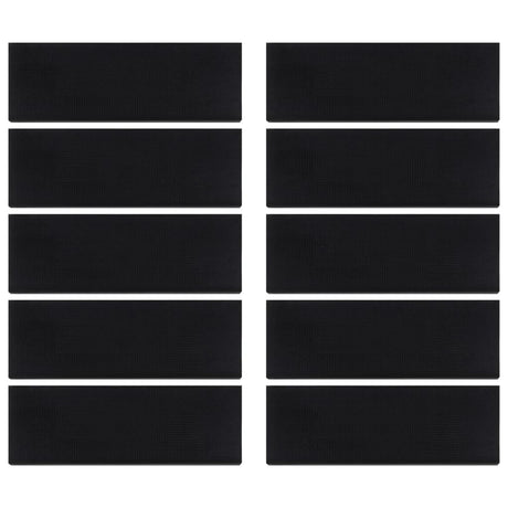 Vidaxl Stair Mats 10 St 25x75 cm gummi