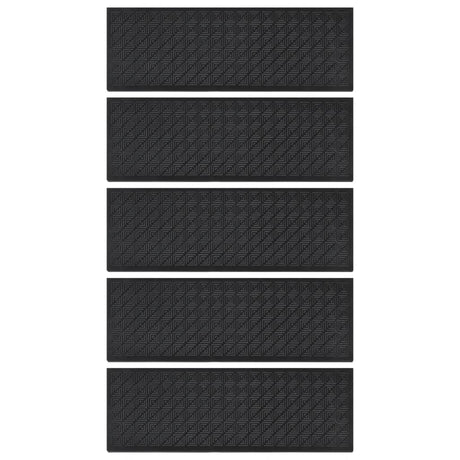 Vidaxl Stair Mats 5 St 25x75 cm gummi
