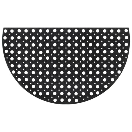 Vidaxx dørmåtte halvcirkelformet 45x75 cm gummi