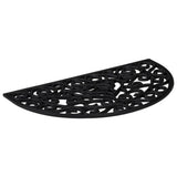 Vidaxx dørmåtte halvcirkelformet 45x75 cm gummi