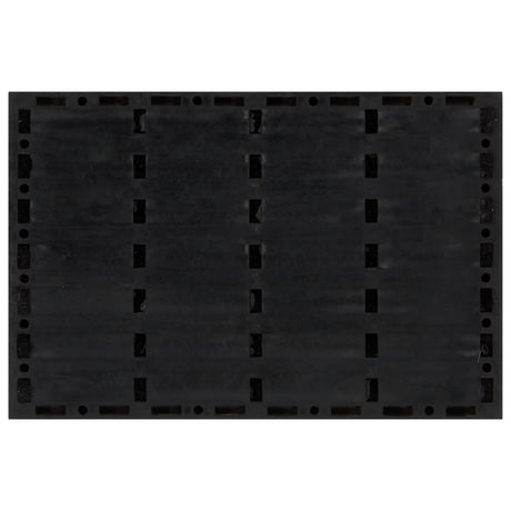 Vidaxx dørmåtte rektangulær 40x60 cm gummi og kokosfiber