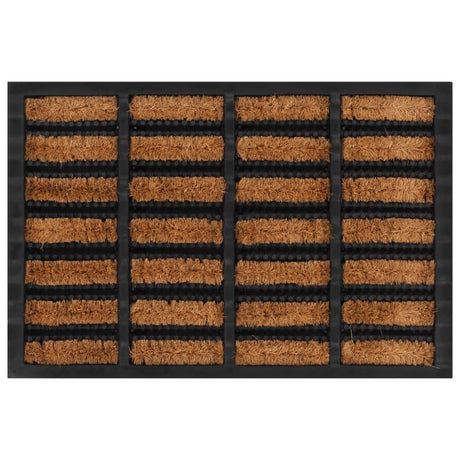 Vidaxx dørmåtte rektangulær 40x60 cm gummi og kokosfiber