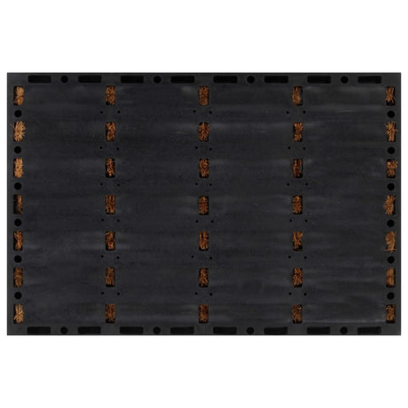 Vidaxx dørmåtte rektangulær 40x60 cm gummi og kokosfiber