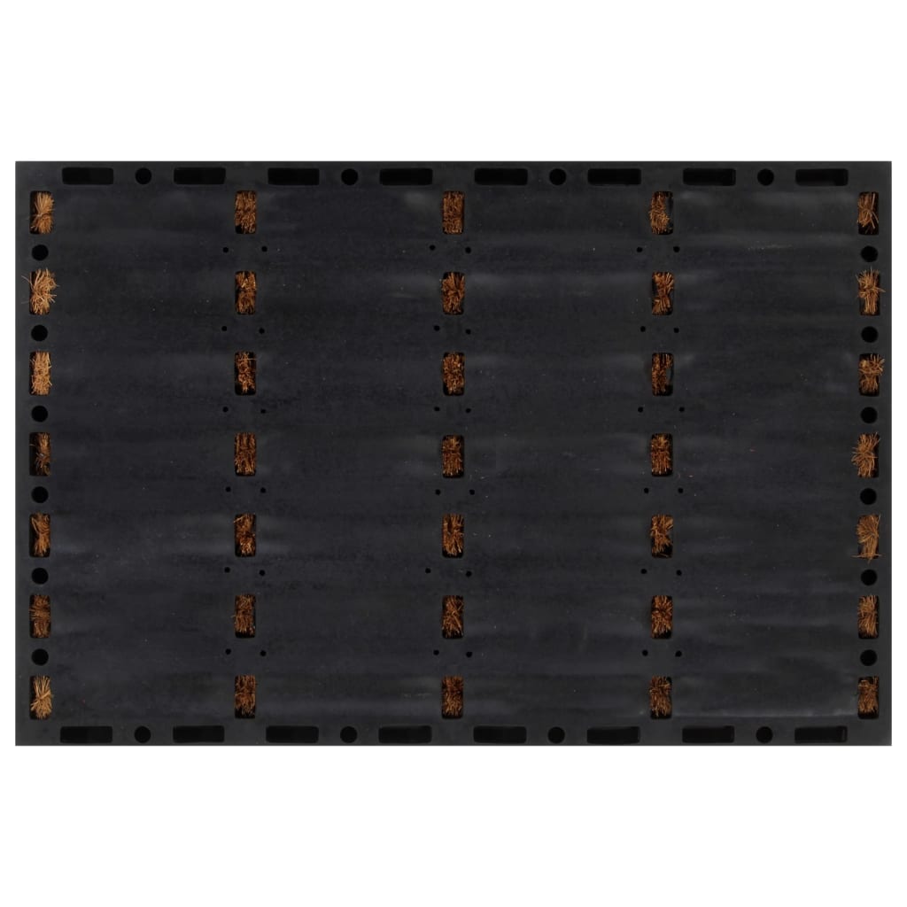 Vidaxx dørmåtte rektangulær 40x60 cm gummi og kokosfiber