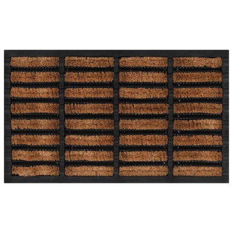 Vidaxx dørmåtte rektangulær 45x75 cm gummi og kokosfiber