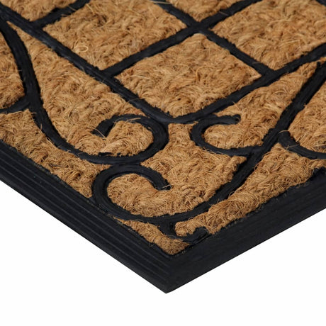 Vidaxx dørmåtte rektangulær 45x75 cm gummi og kokosfiber