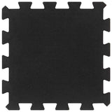 Vidaxxl gummifliser 16 stk 16 mm 30x30 cm sort