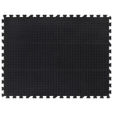 Vidaxxl gummiflise 12 mm 90x120 cm sort