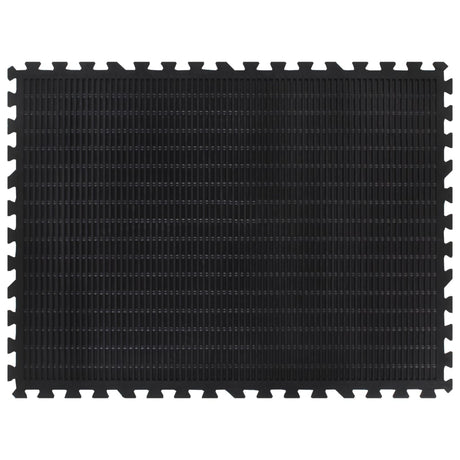 Vidaxxl gummiflise 12 mm 90x120 cm sort