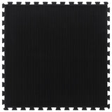 Vidaxxl gummiflise 12 mm 100x100 cm sort