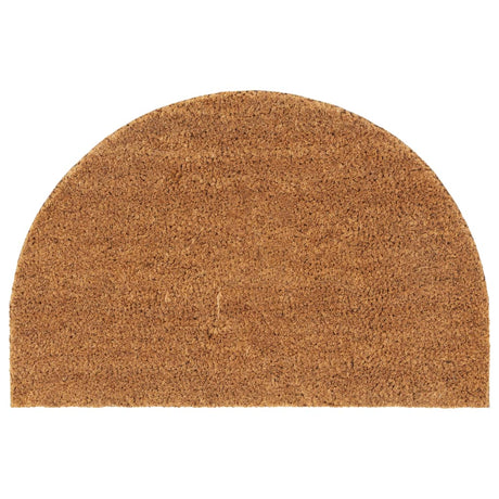 Vidaxx dørmåtte halvcirkelformet 40x60 cm tuftet kokosfiber natur