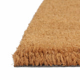 Vidaxx dørmåtte halvcirkelformet 40x60 cm tuftet kokosfiber natur
