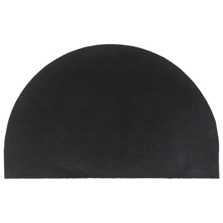Vidaxx dørmåtte halvcirkelformet 50x80 cm tuftet kokosfiber natur