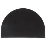 Vidaxx dørmåtte halvcirkulær 60x90 cm tuftet kokosfiber natur